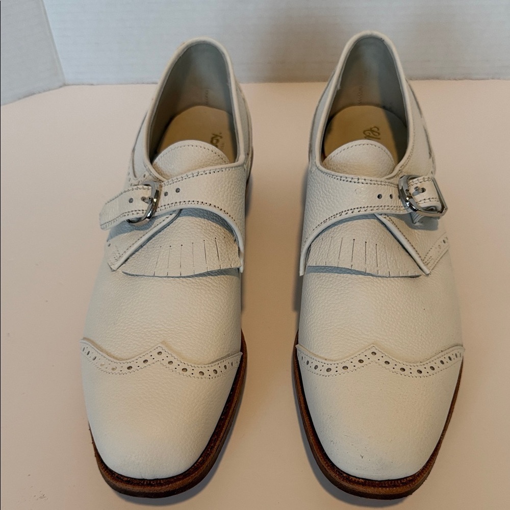 NIB FootJoy Women's White Leather Oxford Golf Shoes Size 10 AA Style 91462 - Picture 3 of 10